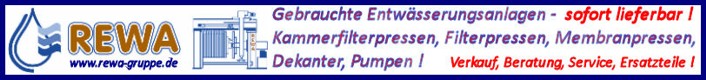 Gebrauchtmaschinenhändler Banner REWA Gruppe - REWA KFP GmbH